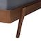 Baxton Studio Sarita MidCentury Modern Ash Walnut Finished Wood King Size Bed Frame 223-12886-ZORO - alternate 4